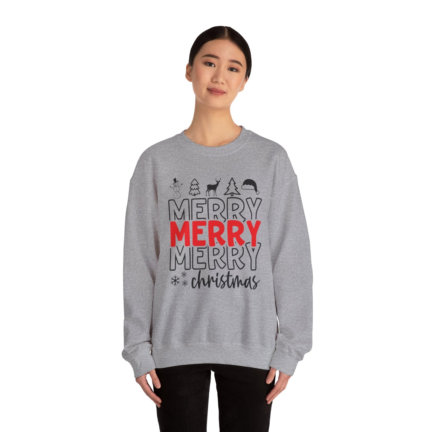 Merry Christmas Crewneck Unisex Sweatshirt Christmas Sweater Holidays Gift