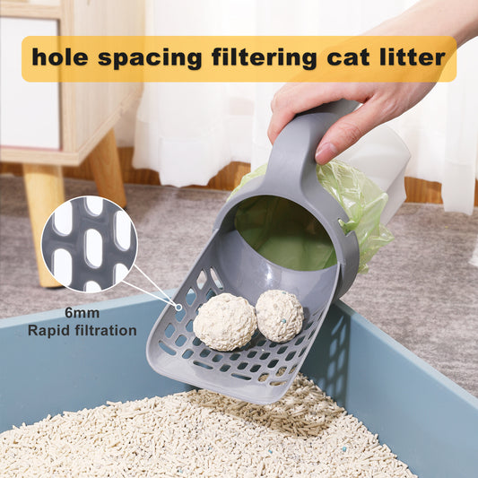 Household Fashion Simple One-piece Removable And Washable Cat Litter Scoop Trending Pets