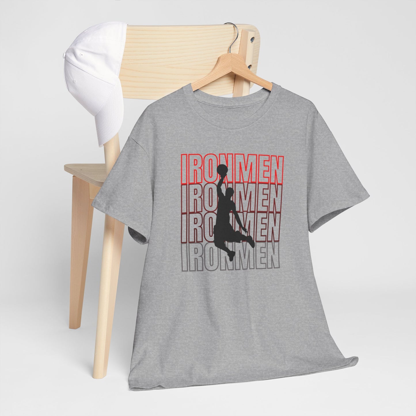 Ironmen Basketball Shirt Unisex Cotton Tee Basketball Shirt