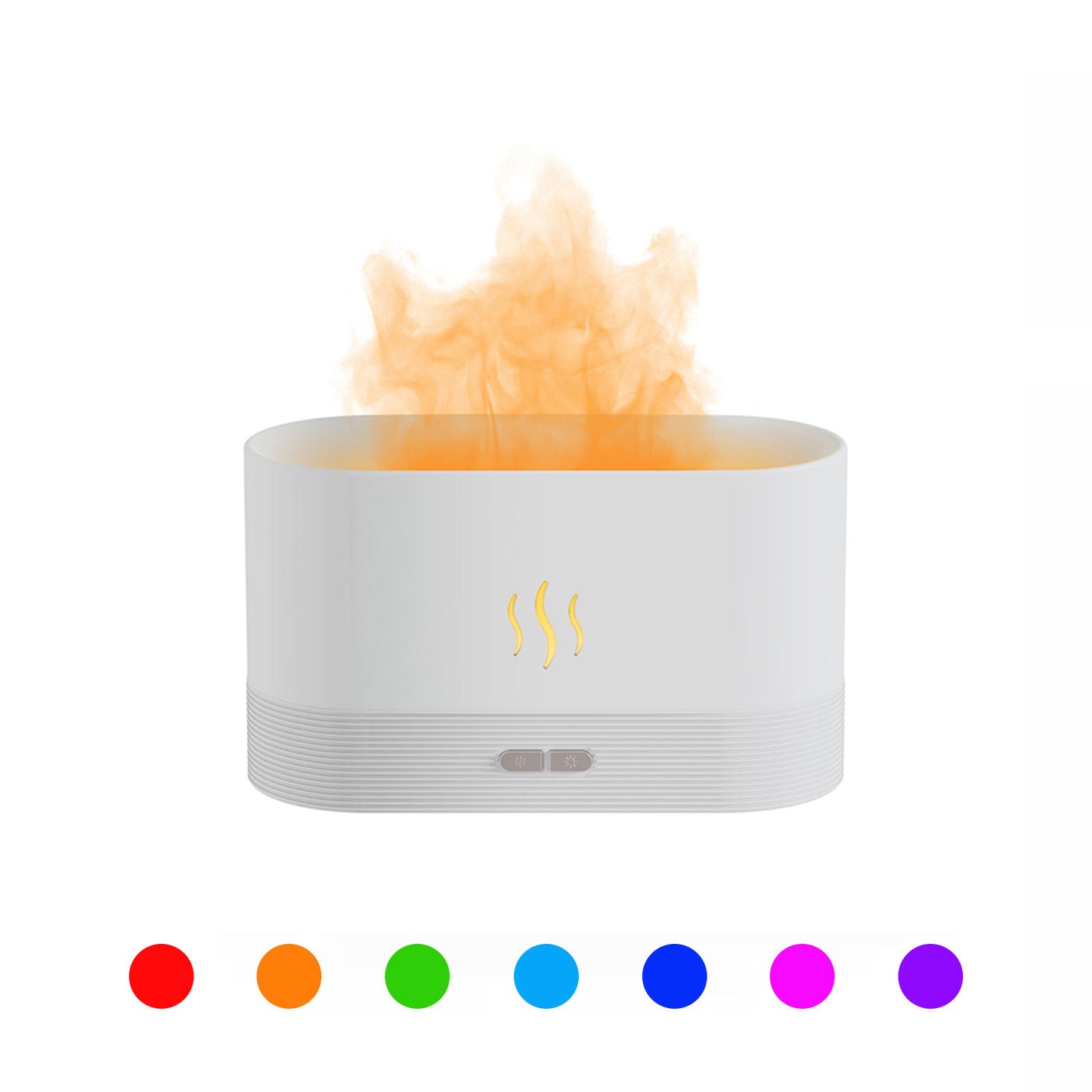 Best Selling USB Ultrasonic Flame Humidifier Led RGB 7 Colorful Changing Light Essential Oil Fire Flame Aroma Diffuser