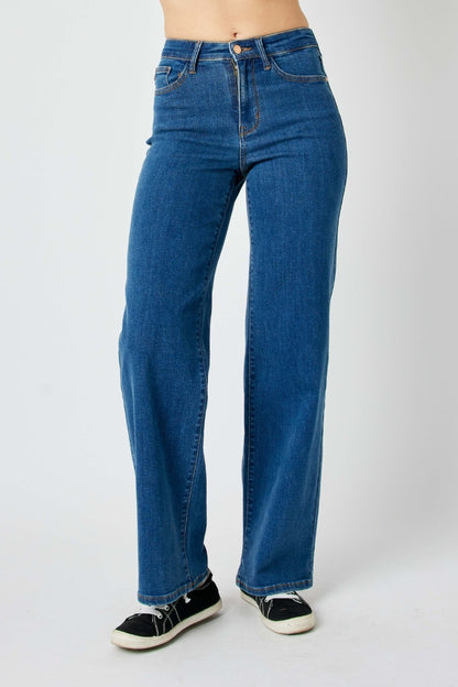 Judy Blue Full Size High Rise Straight Jeans - 82553