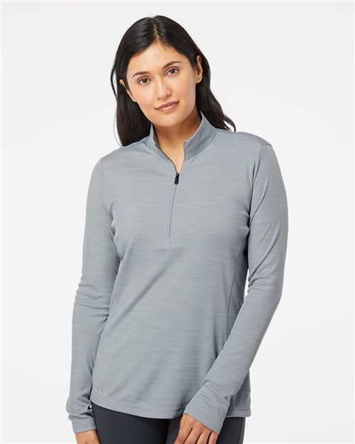 Adidas Women's Lightweight Mélange Quarter-Zip Pullover