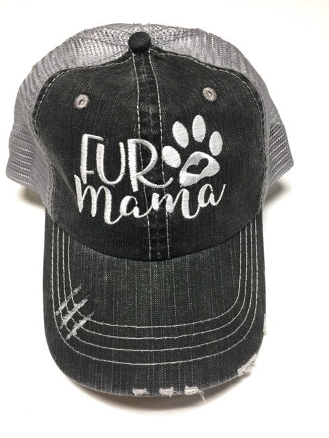 Fur Mama Embroidered Trucker Hat Dog Mom
