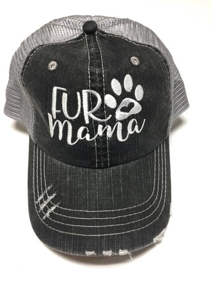 Fur Mama Embroidered Trucker Hat Dog Mom