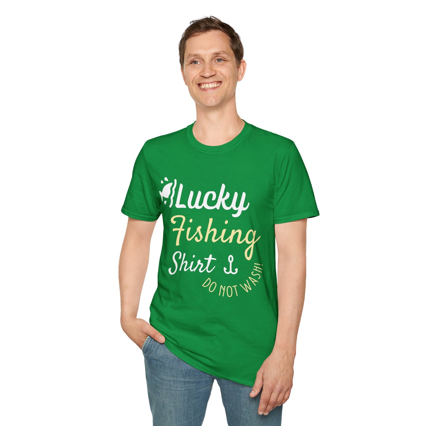 Lucky Fishing Shirt Unisex Softstyle T-Shirt