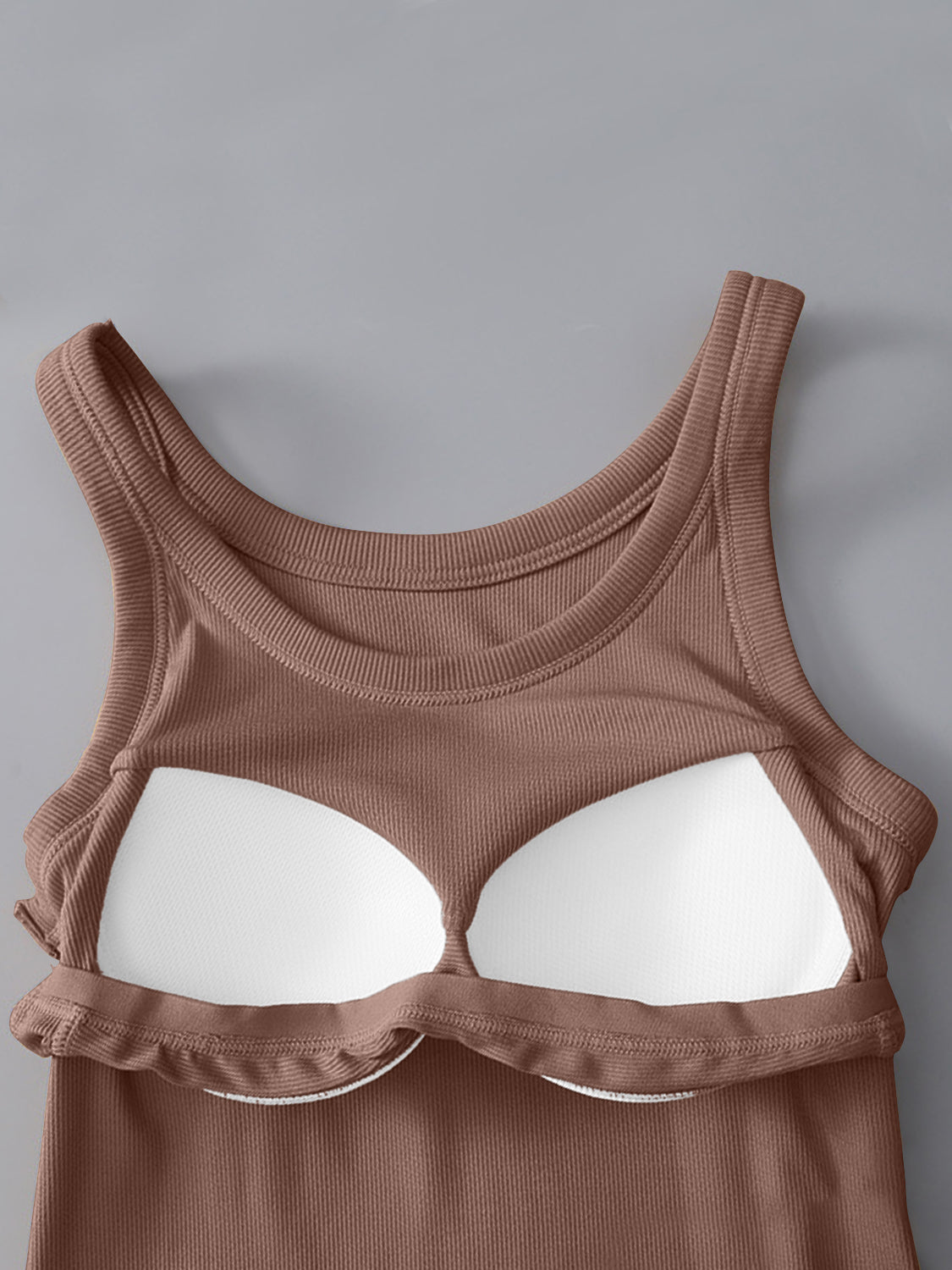 Round Neck Women’s Tank Top with Bra