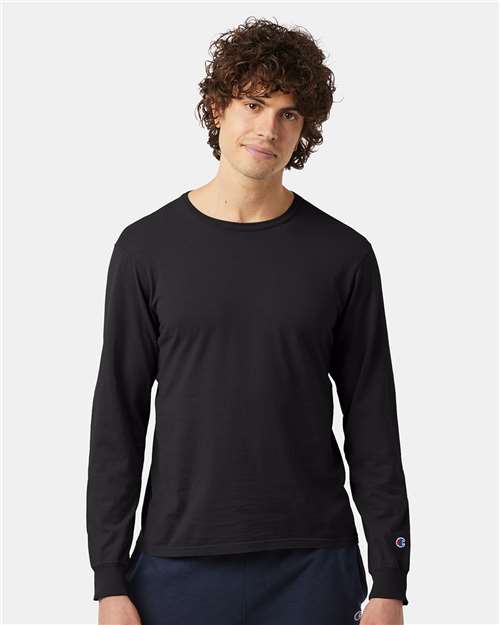 Garment-Dyed Long Sleeve T-Shirt