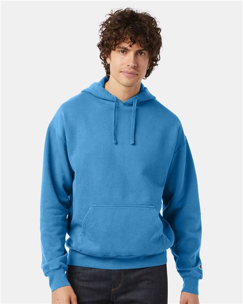 Champion Garment-Dyed Hooded Sweatshirt