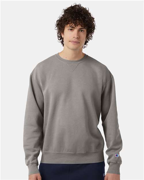 Champion Garment-Dyed Crewneck Sweatshirt