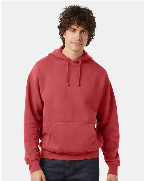 Champion Garment-Dyed Hooded Sweatshirt