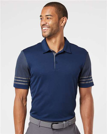 Striped Sleeve Polo