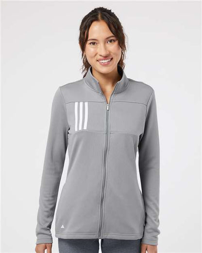 Adidas Women's 3-Stripes Double Knit Full-Zip