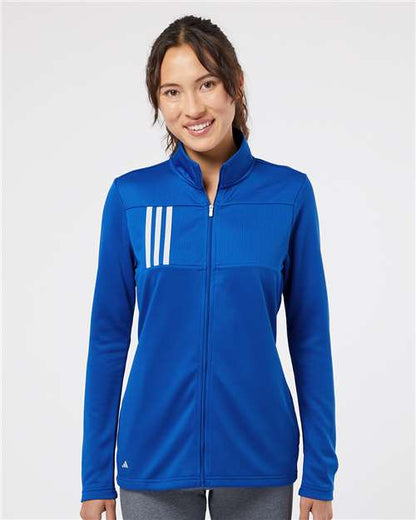 Adidas Women's 3-Stripes Double Knit Full-Zip