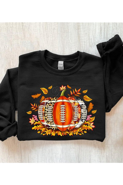 Football Pumpkin Sweater Unisex FLEECE SWEATSHIRT