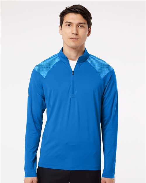 Adidas Shoulder Stripe Quarter-Zip Pullover