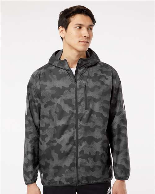 Adidas Hooded Full-Zip Windbreaker