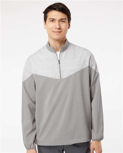 Adidas Heather Chevron Quarter-Zip Windshirt