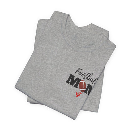 Personalized Custom Football Mom Unisex Jersey Short Sleeve Tee Shirt Bella & Canvas