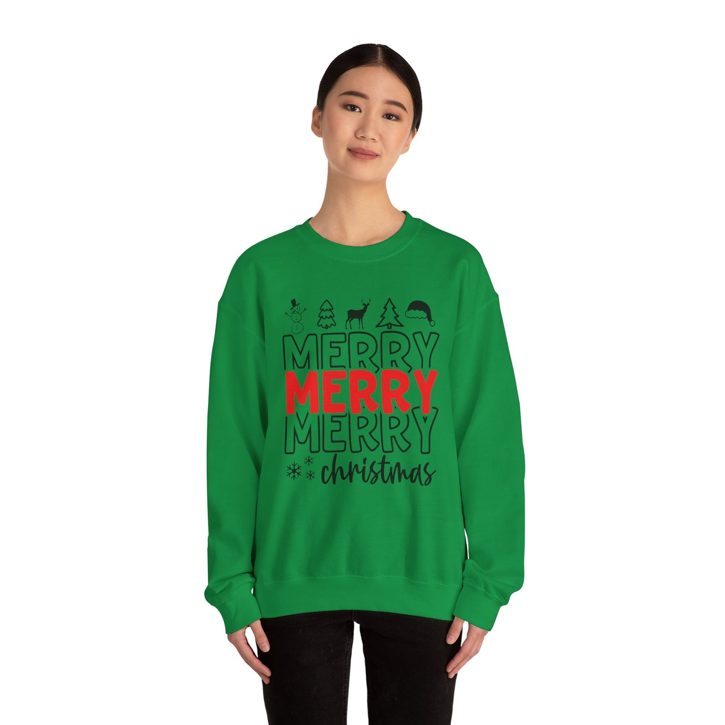 Merry Christmas Crewneck Unisex Sweatshirt Christmas Sweater Holidays Gift