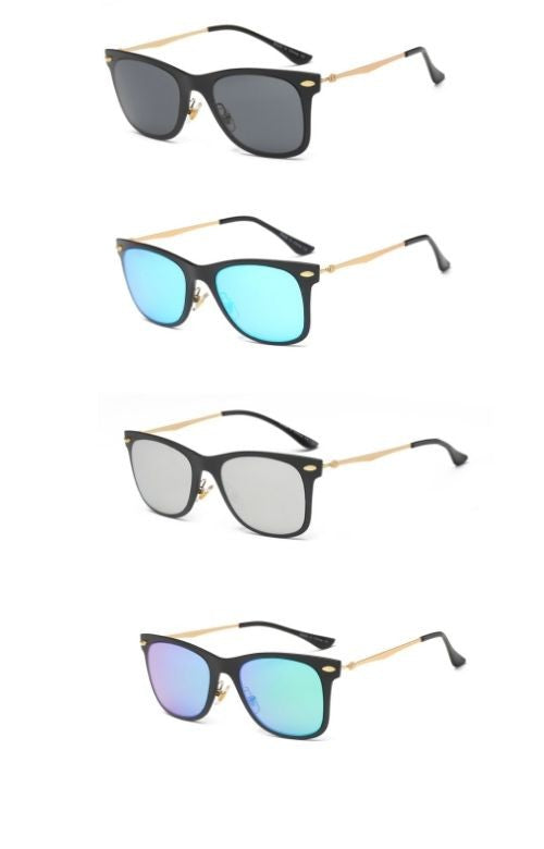 Cramilo Eyewear Classic Horn Rimmed Square Fashion Sunglasses