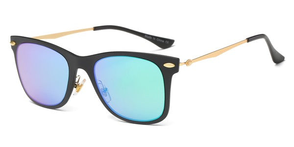 Cramilo Eyewear Classic Horn Rimmed Square Fashion Sunglasses