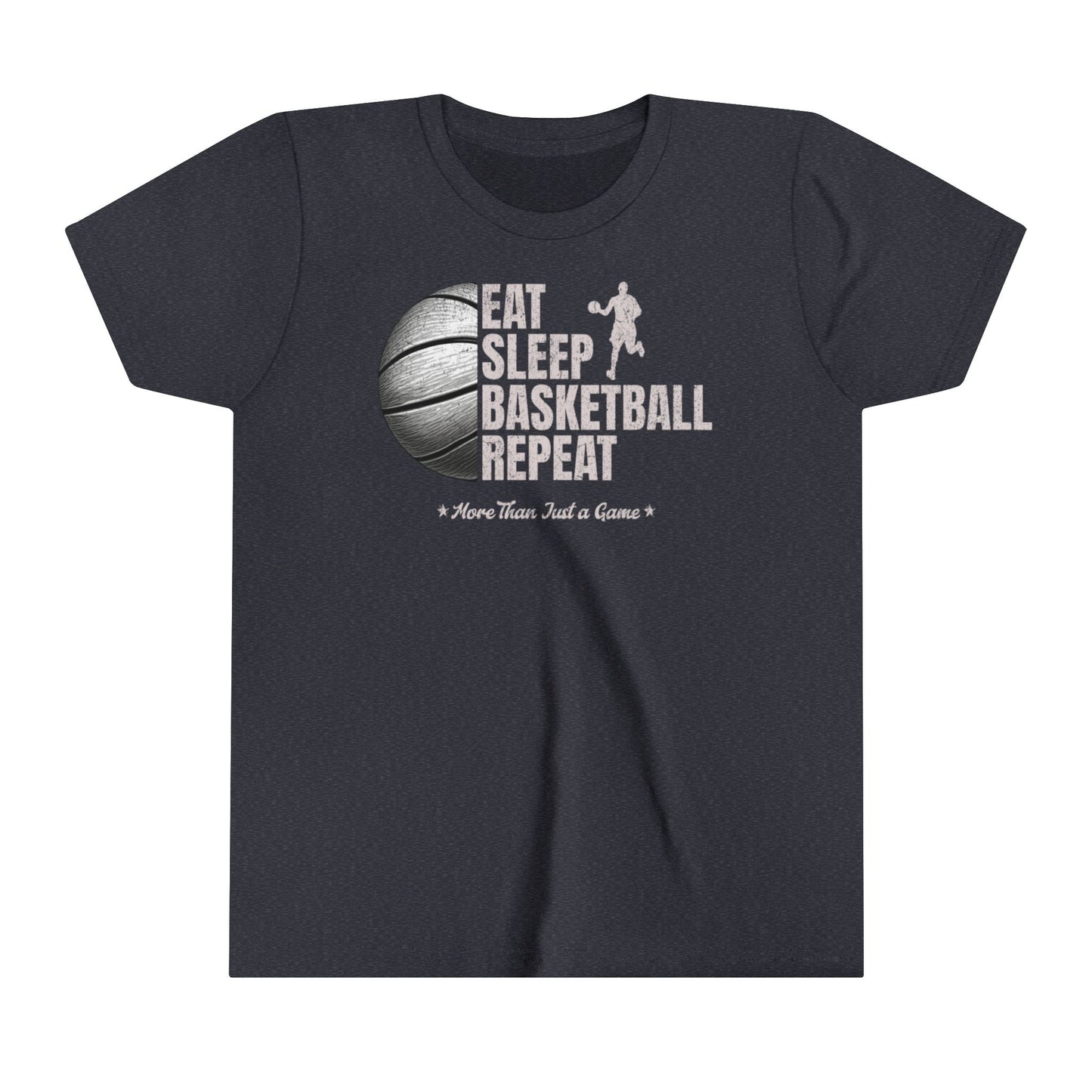 Basketball Youth Tee Shirt - Eat Sleep Basketball Repeat Design Customize