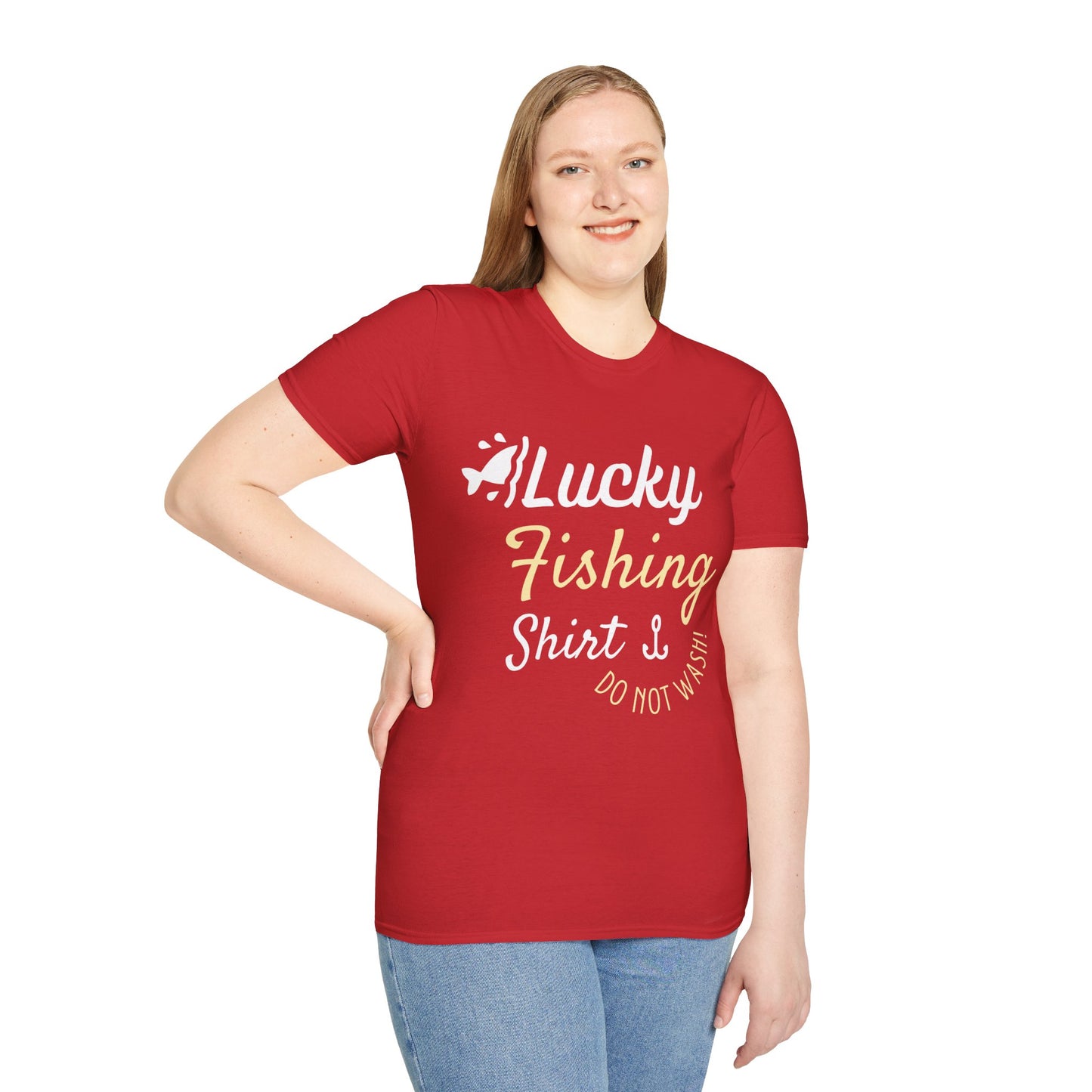 Lucky Fishing Shirt Unisex Softstyle T-Shirt