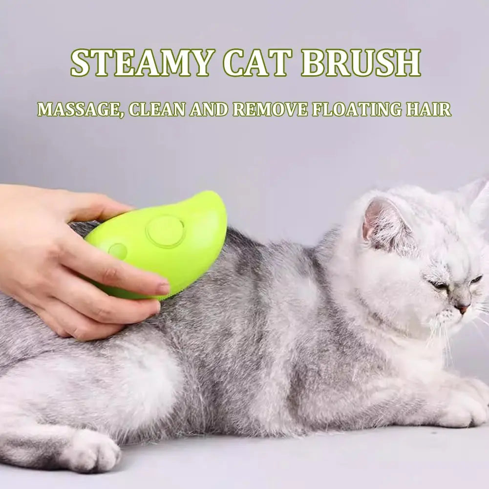 3 in 1 self-cleaning Massage Combs Effective cat steamy brush Pet dog steam brush Pet Grooming