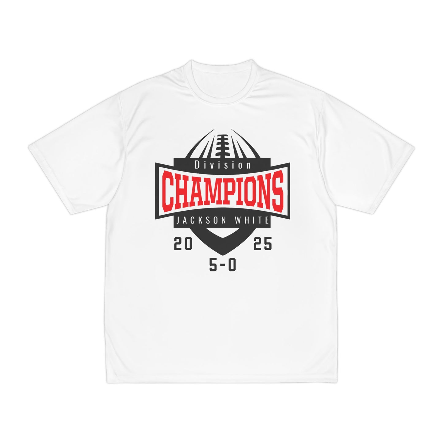 2025 Jackson White Peewee Football Division Champions Tee