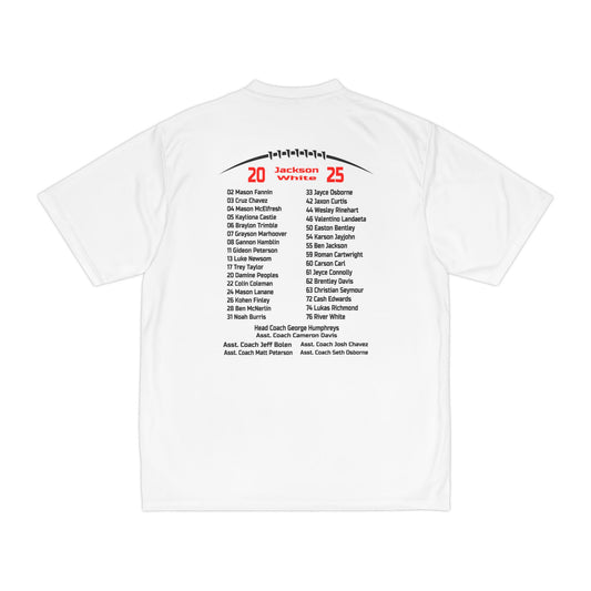 2025 Jackson White Peewee Football Division Champions Tee