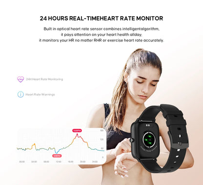 Ainuevo P8GT Bluetooth Call Smart Watch 1.7"HD Display Heart Rate Waterproof IP67 smartwatch for men women