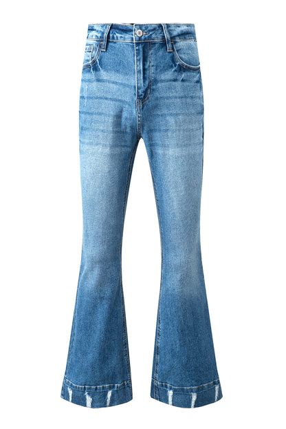 SYNZ Cat's Whisker Bootcut Jeans with Pockets