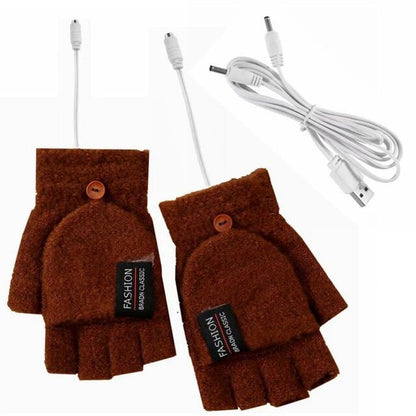 Electric Heated Gloves Hand Warmers Mittens Heater