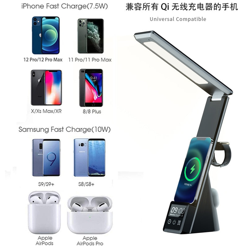 Wireless Phone LED Lamp Charger